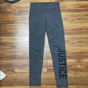 Gray Justice leggings